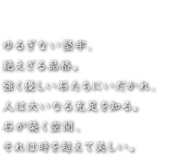 遥かなる石たち